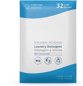 Laundry Detergent Sheets, 32 Sheets( 64 Loads), Envelope Bag, Fresh Linen